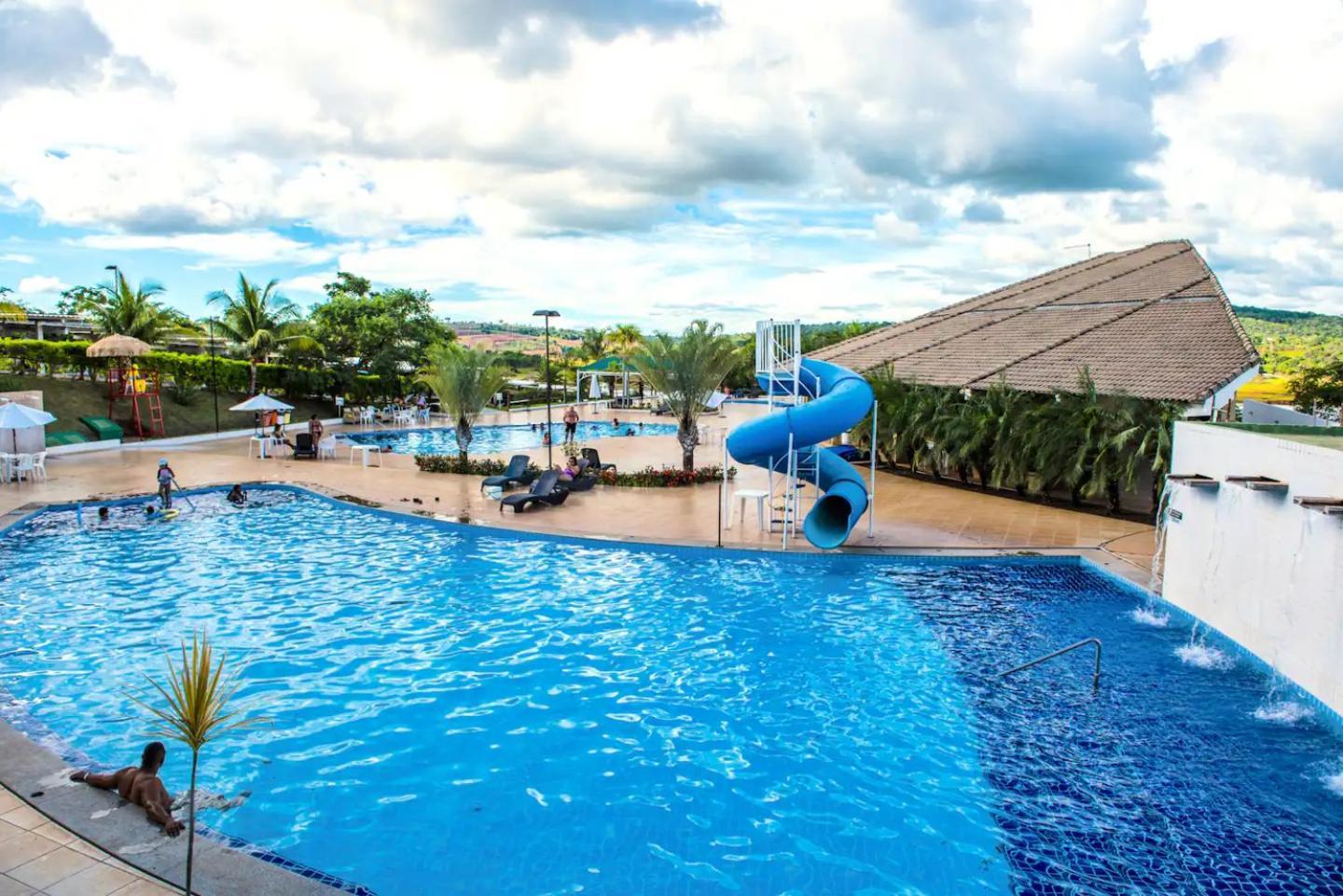 Apartamento Enseada Nautico Caldas Novas - Go Bagian luar foto